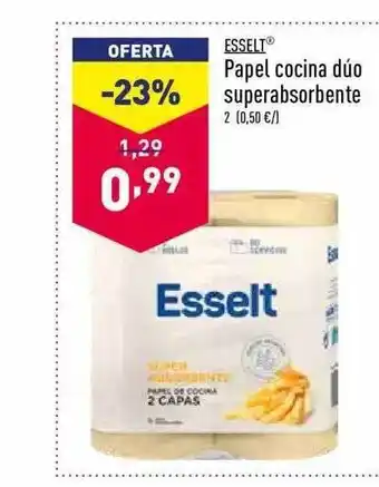 ALDI Esselt Papel Cocina Dúo Superabsorbente oferta