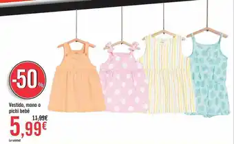 Carrefour Vestido Mono Pichi Bebé oferta