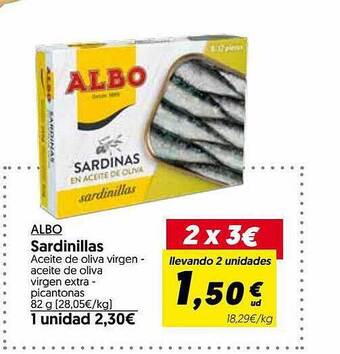 Hiper Usera Albo Sardinillas oferta