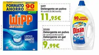 Hiper Usera Wipp Detergente En Polvo Dixan Detergente En Polvo Detergente En Gel oferta