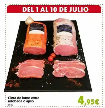 Hiper Usera Cinta De Lomo Extra Adobada O Ajillo oferta