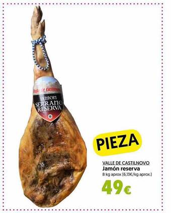 Hiper Usera Valle De Castilnovo Jamón Reserva oferta