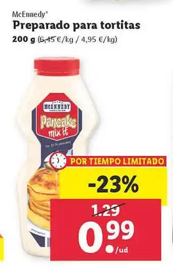 Lidl Mcennedy Preparado Para Tortitas oferta
