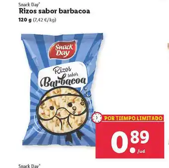 Lidl Snack Day Rizos Sabor Barbacoa oferta