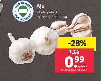 Lidl Ajo oferta