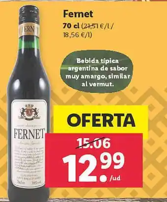 Lidl Fernet oferta