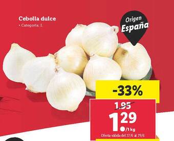 Lidl Cebolla Dulce oferta