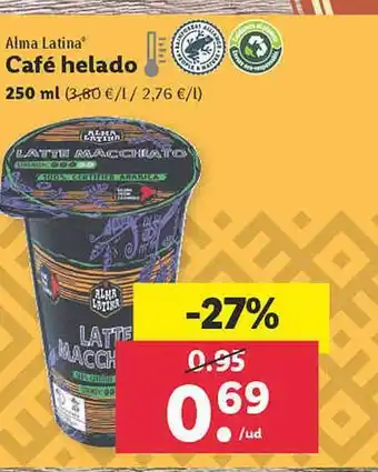 Lidl Alma Latina Café Helado oferta