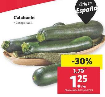 Lidl Calabacín oferta