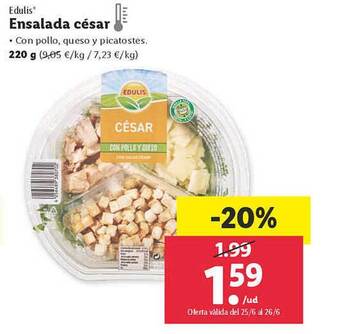 Lidl Edulis Ensalada César oferta
