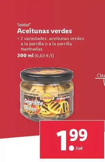 Lidl Suntat Aceitunas Verdes oferta