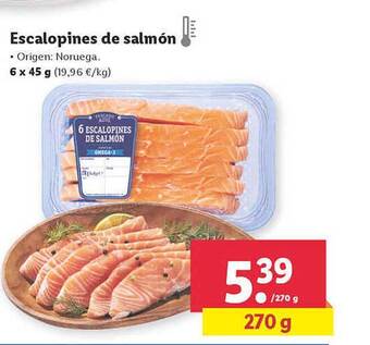 Lidl Escalopines De Salmón oferta