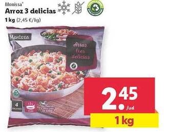 Lidl Monissa Arroz 3 Delicias oferta