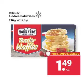 Lidl Mc Ennedy Gofres Naturales oferta