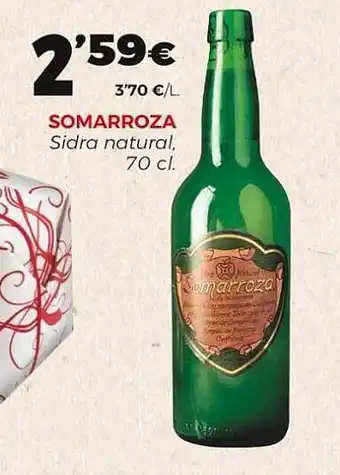 Supermercados Lupa Somarroza Sidra Natural oferta
