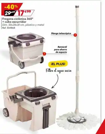 GiFi Fregona Ciclónica 360° + Cubo Escurridor oferta