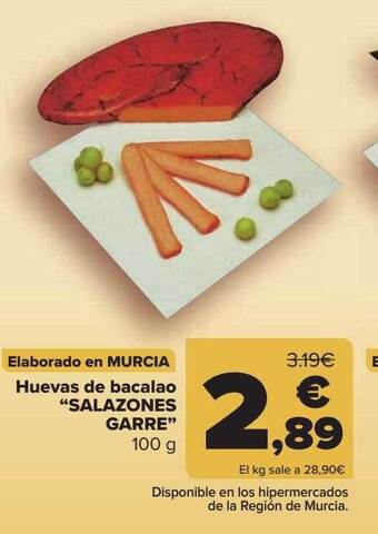 Carrefour Huevas De Bacalao oferta