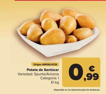 Carrefour Patata De Sanlúcar oferta