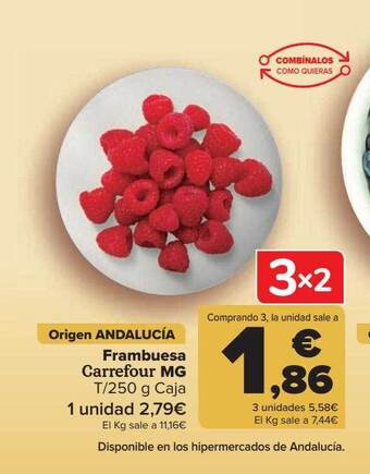 Carrefour Frambuesa Carrefour Mg oferta