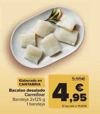 Carrefour Bacalao Desalado Carrefour oferta