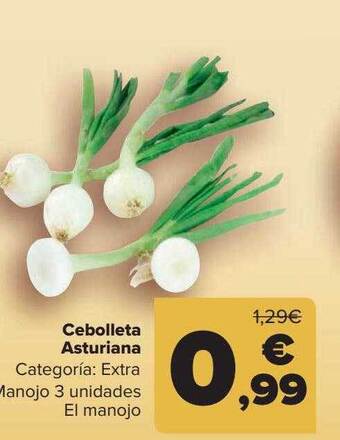 Carrefour Cebolleta Asturiana oferta