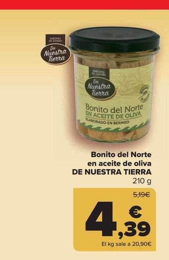 Carrefour Bonito Del Norte En Aceite De Oliva De Nuestra Tierra oferta
