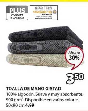 JYSK Toalla De Mano Gistad oferta