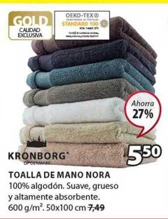 JYSK Kronborg Toalla De Mano Nora oferta