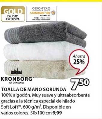 JYSK Kronborg Toalla De Mano Sorunda oferta