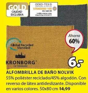 JYSK Kronborg Alfombrilla De Baño Nolvik oferta