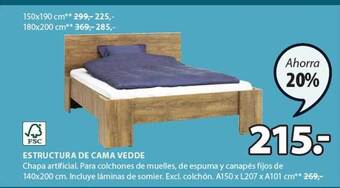 JYSK Estructura De Cama Vedde oferta