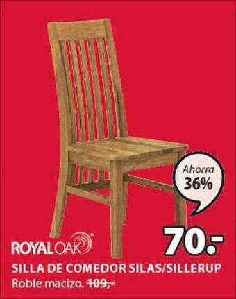 JYSK Royaloak Silla De Comedor Silas Sillerup oferta