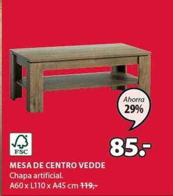 JYSK Mesa De Centro Vedde oferta