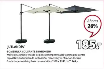 JYSK Jutlandia Sombrilla Colgante Trondheim oferta
