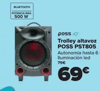 Carrefour Trolley Altavoz Poss Pst805 Poss oferta