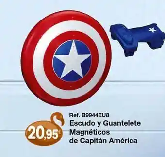 Juguetilandia Escudo Y Guantelete Magnéticos De Capitán América oferta