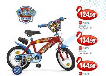Bicicleta Paw Patrol