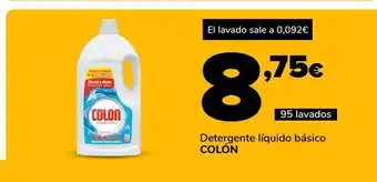Supeco Detergente Líquido Básico Colón oferta