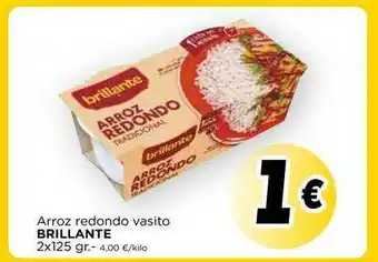 Supermercados Piedra Arroz Redondo Vasito Brillante 2 x 125gr oferta