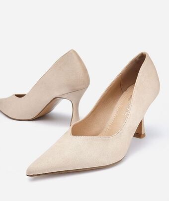 MARYPAZ Zapato de salón con tacón curvado oferta