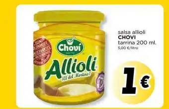 Supermercados Piedra Chovi Salsa Allioli 200ml oferta