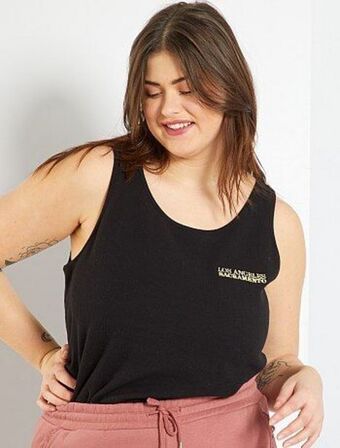 Kiabi Camiseta sin mangas de canalé oferta