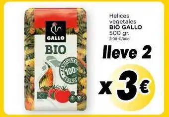 Supermercados Piedra Helices Vegetales Big Gallo 500gr oferta