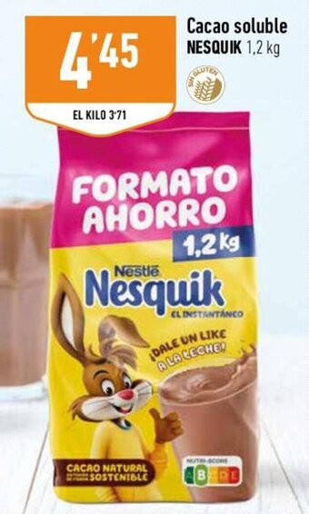 Supermercados Deza Nesquik Cacao soluble 1,2 kg oferta