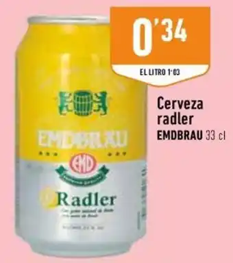 Supermercados Deza Emdbrau Cerveza radler 33 cl oferta