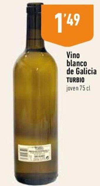 Supermercados Deza Turbio Vino blanco de Galicia joven 75 cl oferta