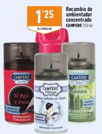 Supermercados Deza Campero Recambio de ambientador concentrado 250 ml oferta