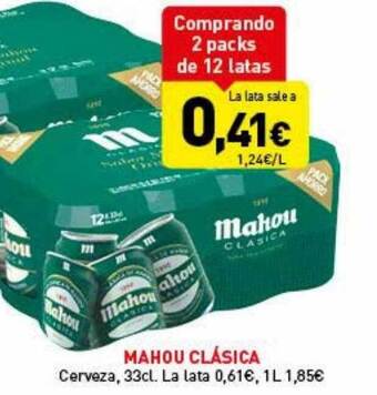 Hiperber Mahou Clásica Cerveza oferta
