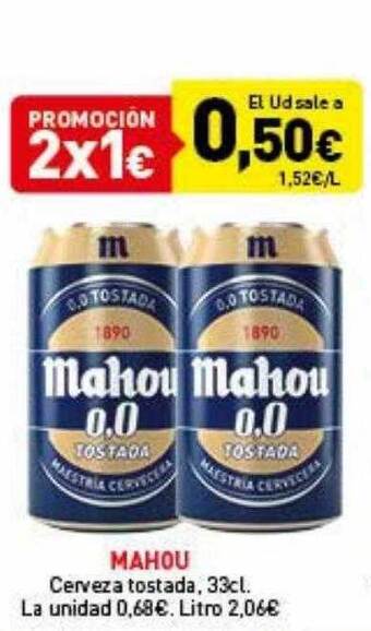 Hiperber Mahou Cerveza Tostada oferta