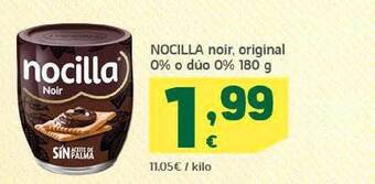 HiperDino Nocilla Noir Original 0% O Dúo 0% oferta